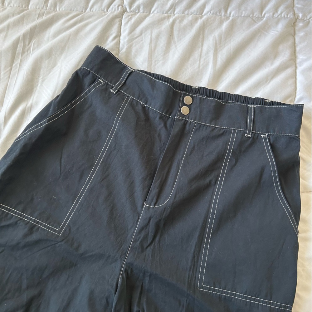 Wild Fable Black Pants with White Stitching